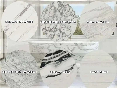 চীনের শীর্ষ 6 সর্বাধিক জনপ্রিয় সাদা মার্বেল