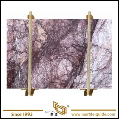 বেগুনি লিলাক বুকমেচ মার্বেল স্ল্যাব