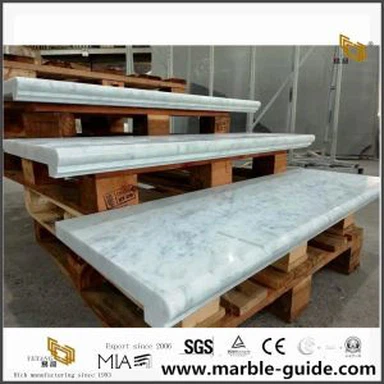 Bianco Carrara হোয়াইট মার্বেল পদক্ষেপ