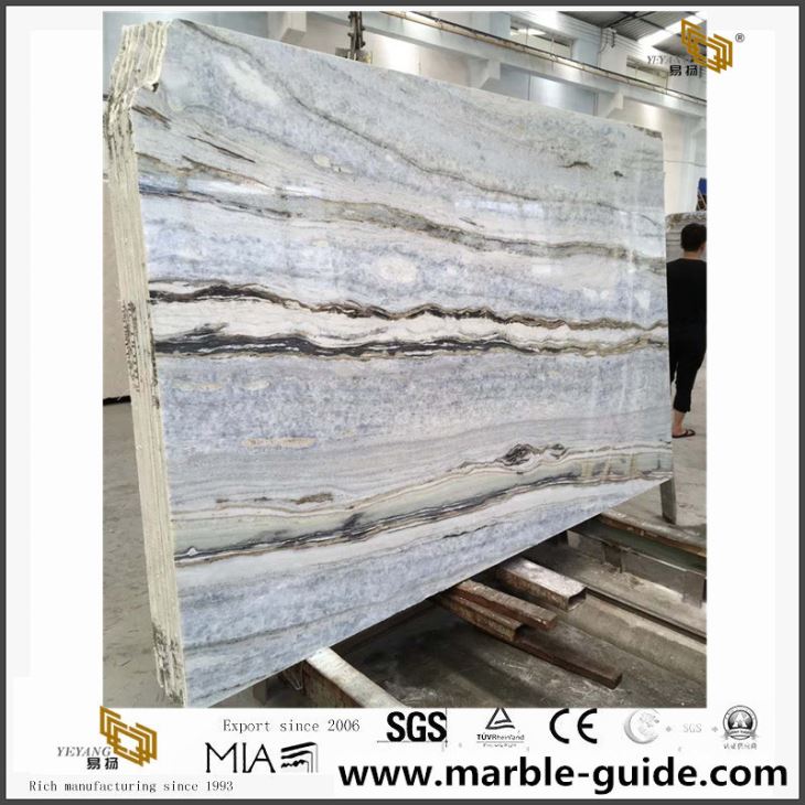 Blue Danube Marble Slabs For Villa