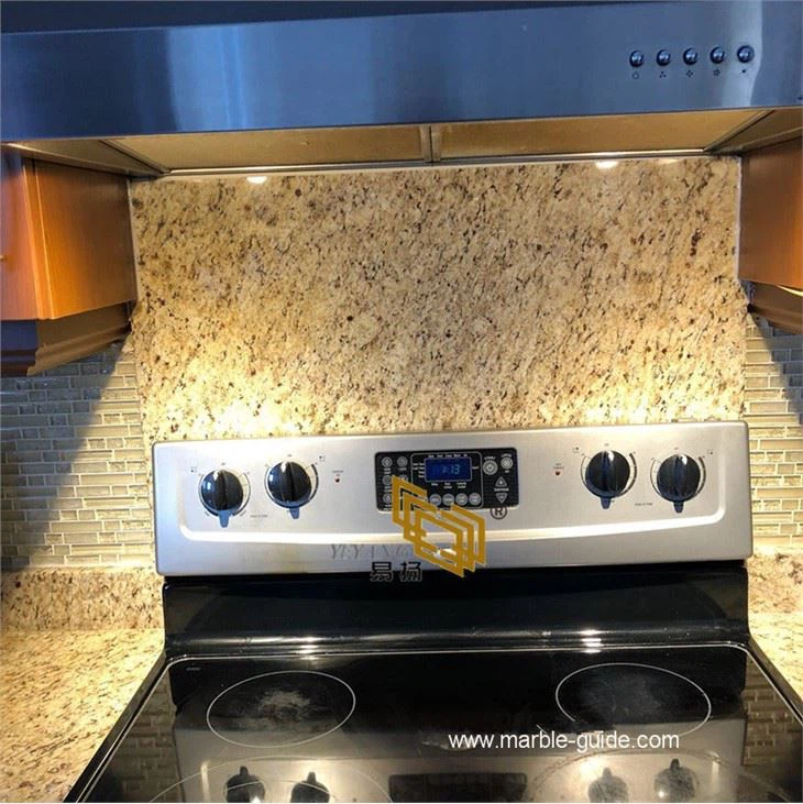 Affordable Giallo Ornamental Granite Kitchen Countertop