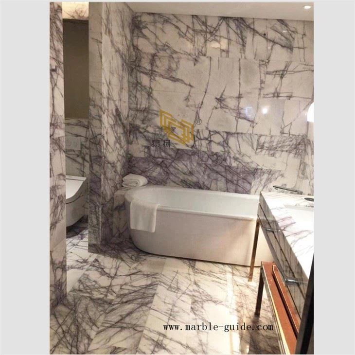Milas Lilac Marble Bathroom Design