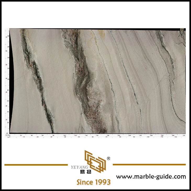 Luxury Stone Rainbow Impression Marble Slab For Bathroom Vanity