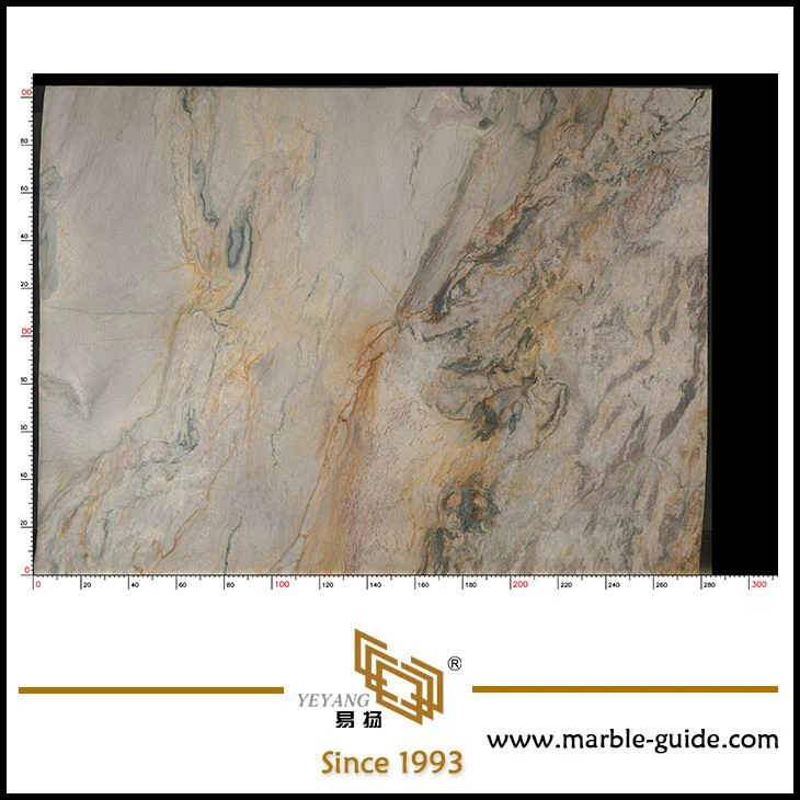 Luxury Stone Rainbow Impression Marble For Living Room Wall Tiles